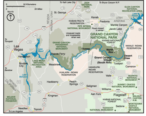 Grand Canyon Trail Maps
